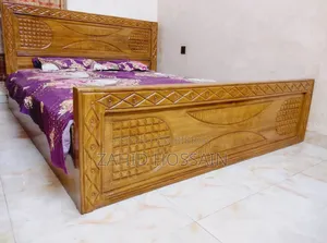 সেগুন কাঠের খাট ৬/৭ ফিট