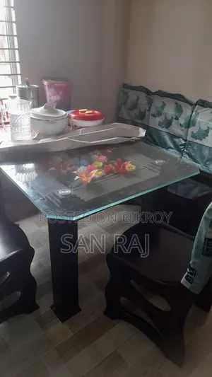 A dining table, full set,