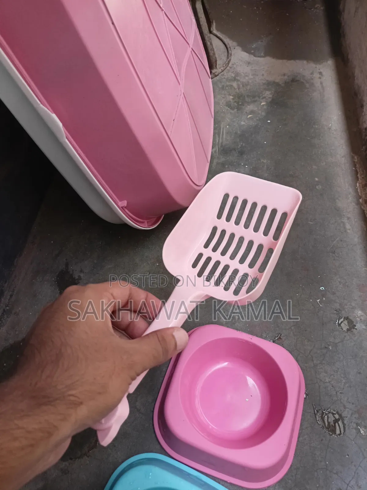 Cat Litter Box Food Pot