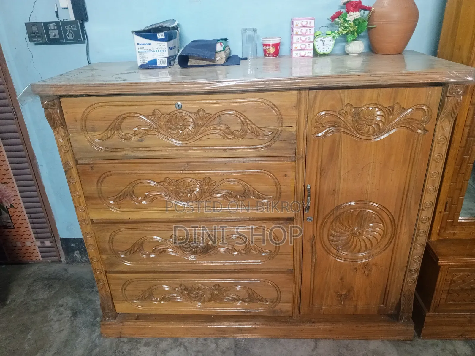Wardrobe made of original Akashi wood for sale