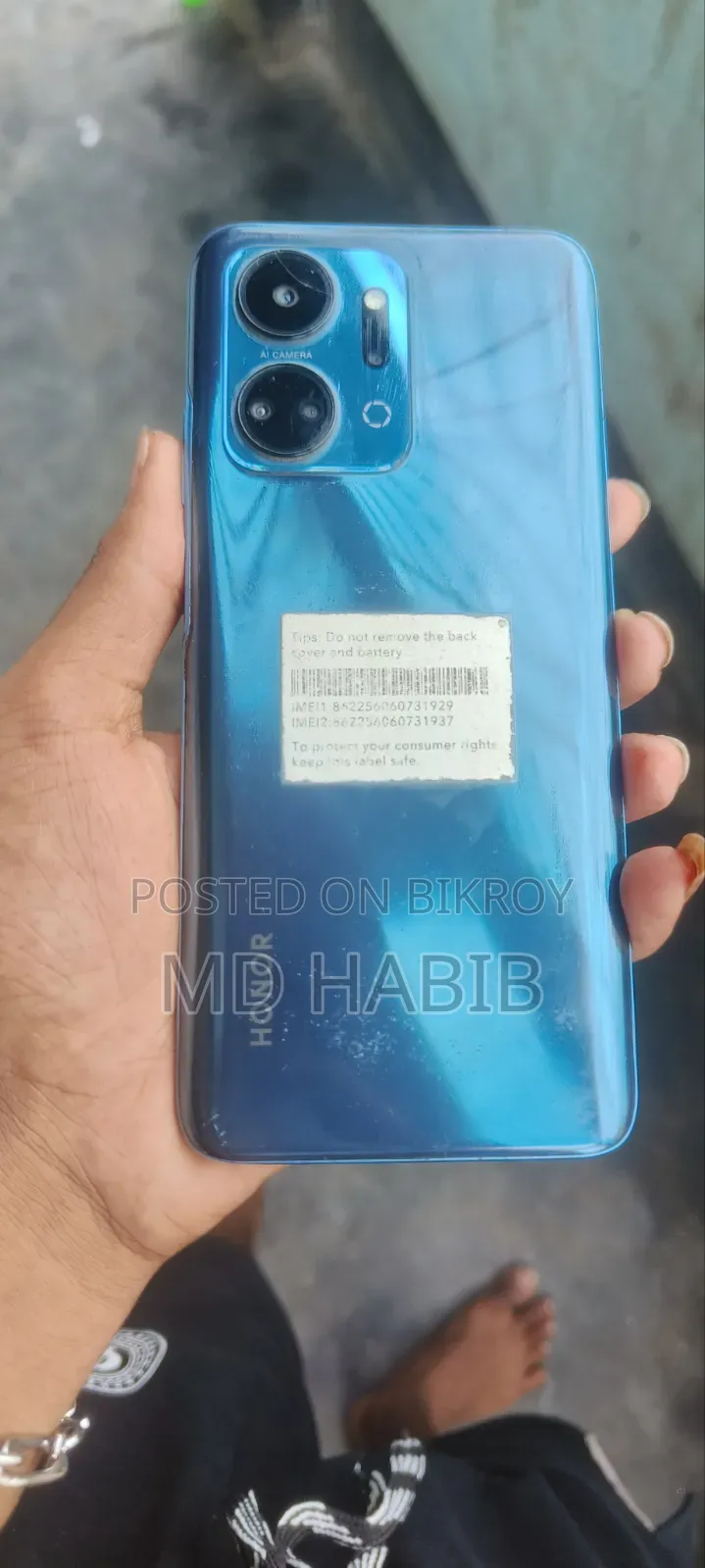 Honor X7a 128 GB Blue