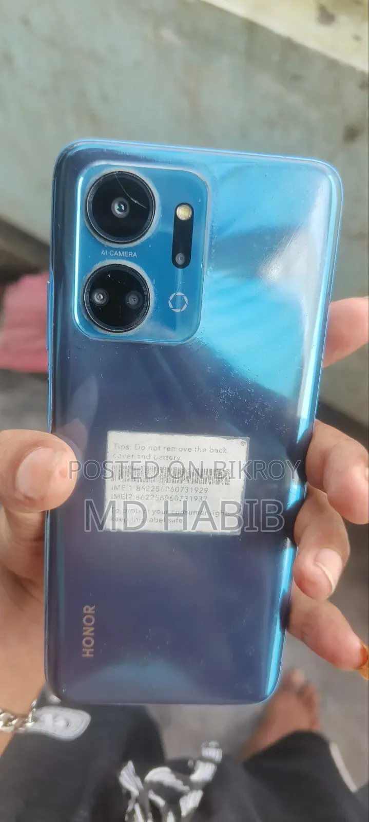 Honor X7a 128 GB Blue