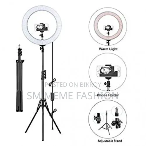 Studio 16 Inch Ring Light Dimmable LED Lamp for Makeup YouTube