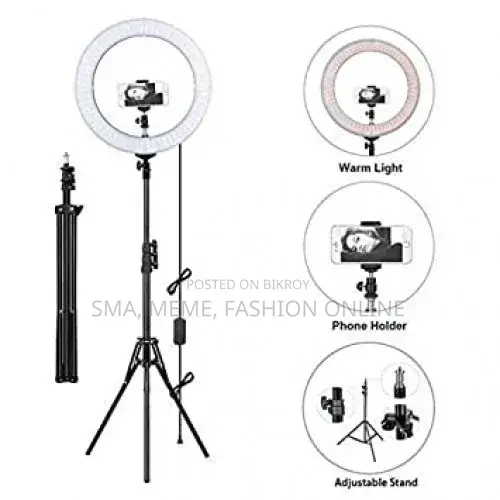 Studio 16 Inch Ring Light Dimmable Led Lamp for Makeup Youtube