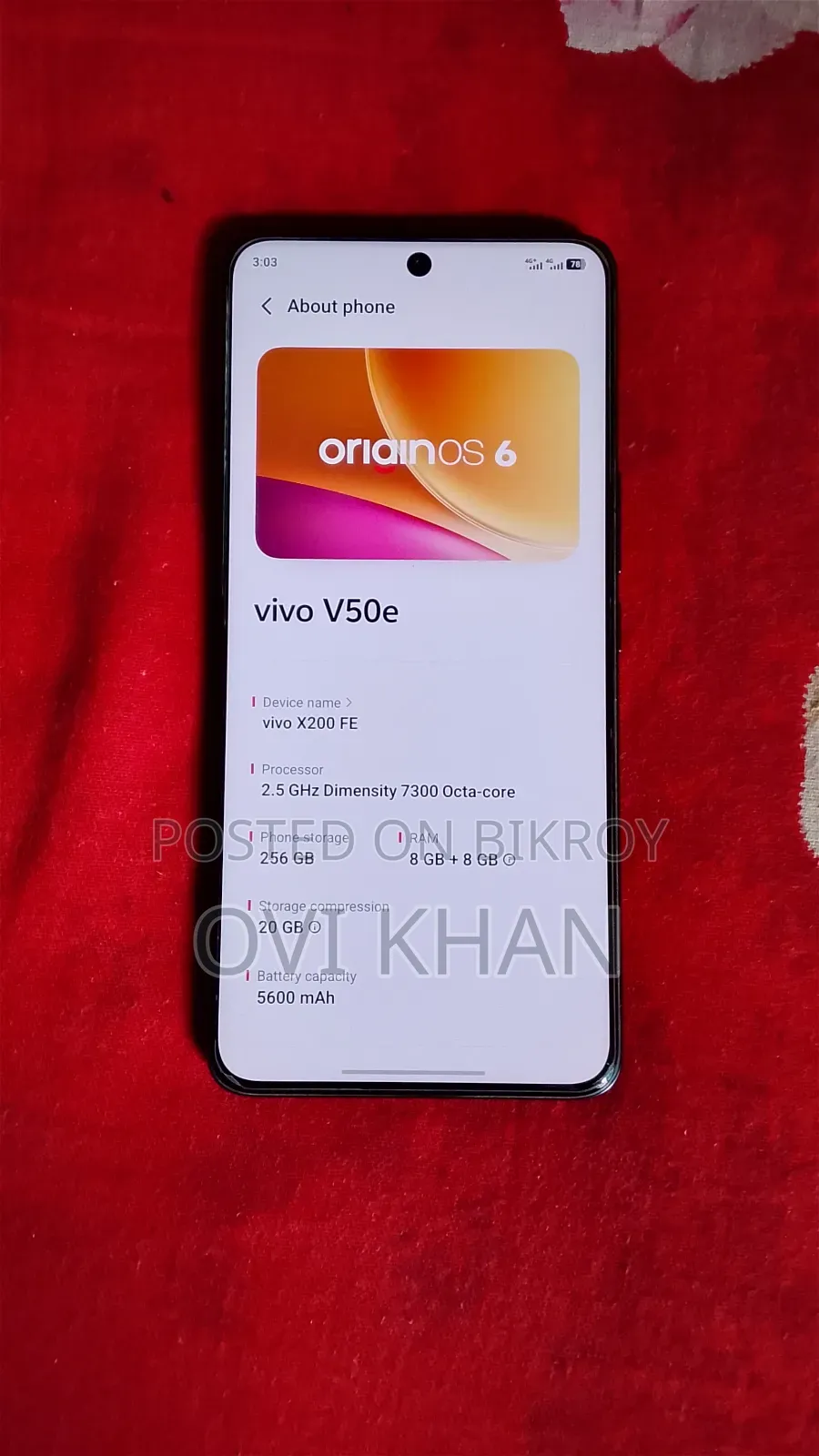 Vivo V50e 256 GB Black