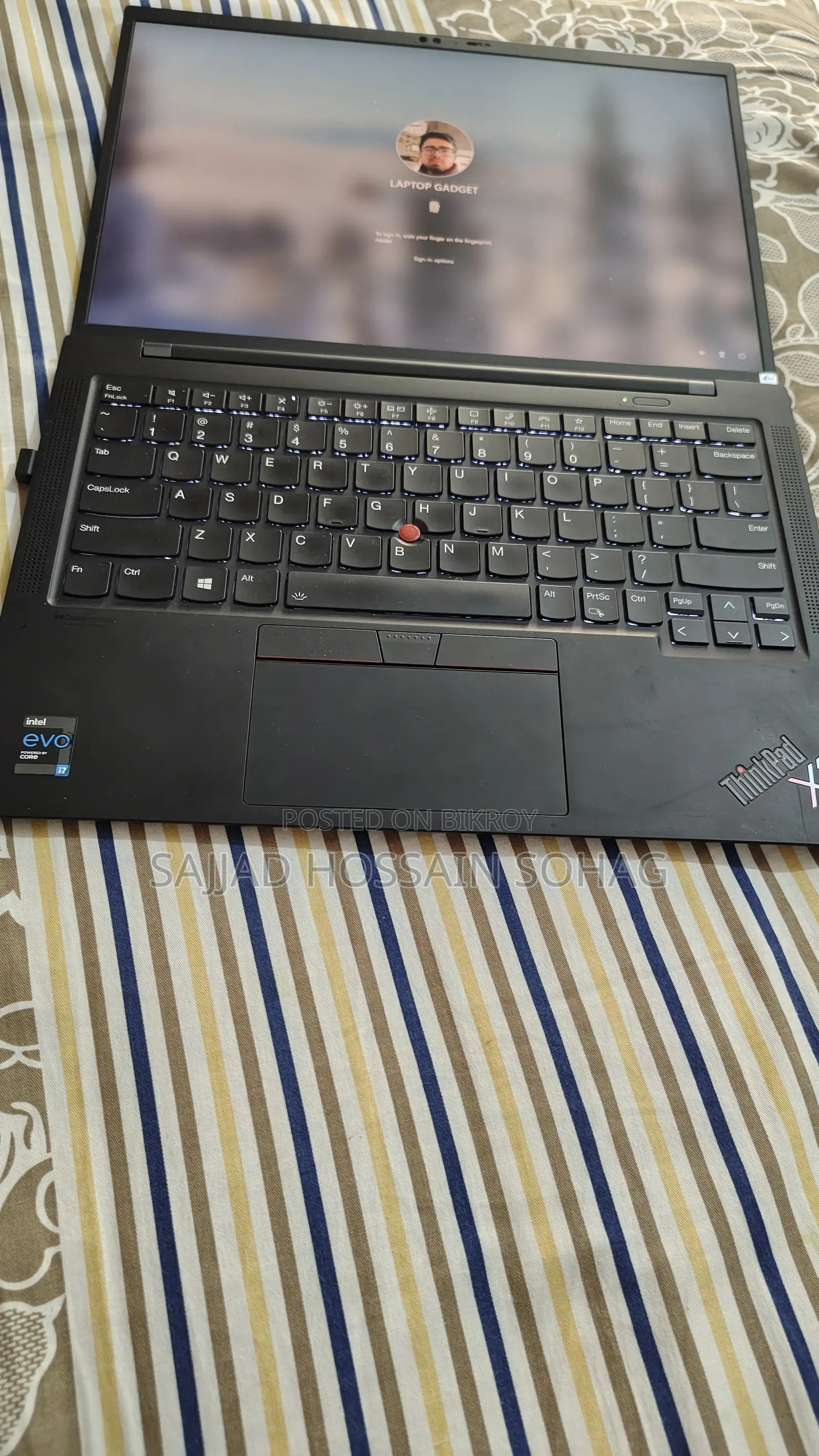 Laptop Lenovo ThinkPad X1 Carbon 16GB Intel Core I7 SSD 512GB