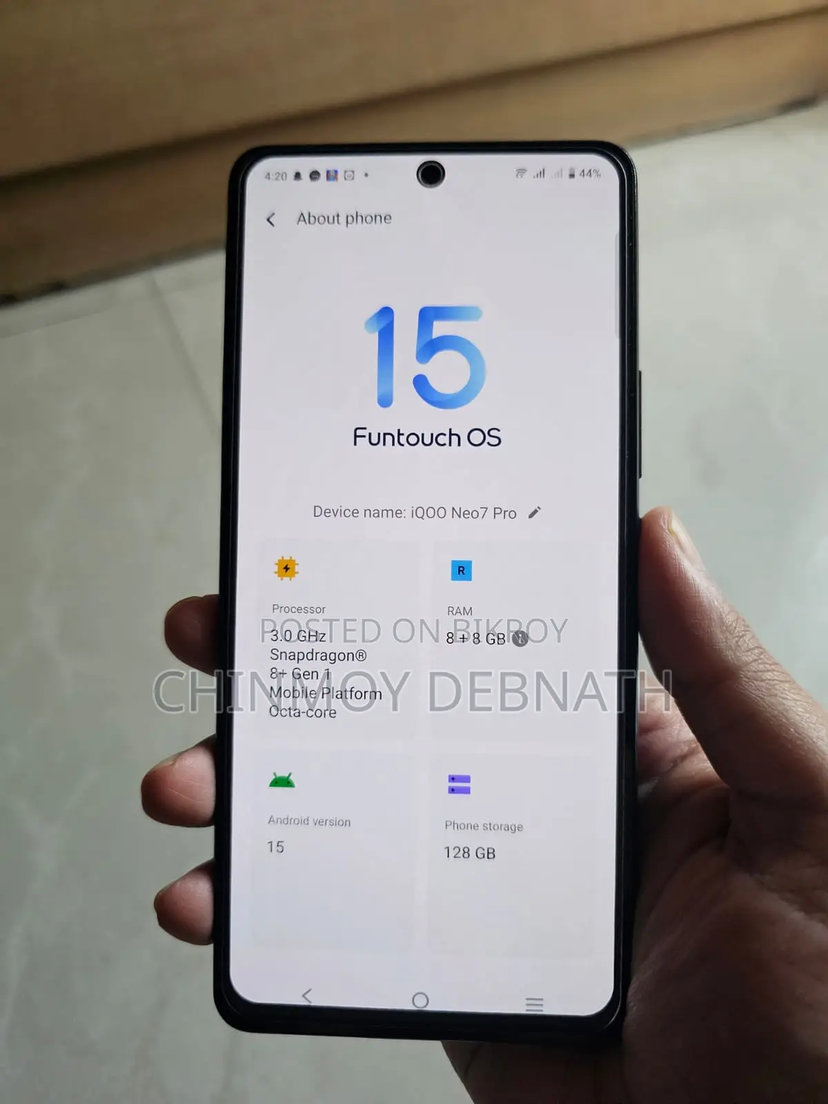 iQOO 128 GB Blue