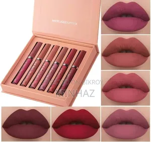 Chinese Brand Handaiyan 6-Piece Matte Lipstick Set