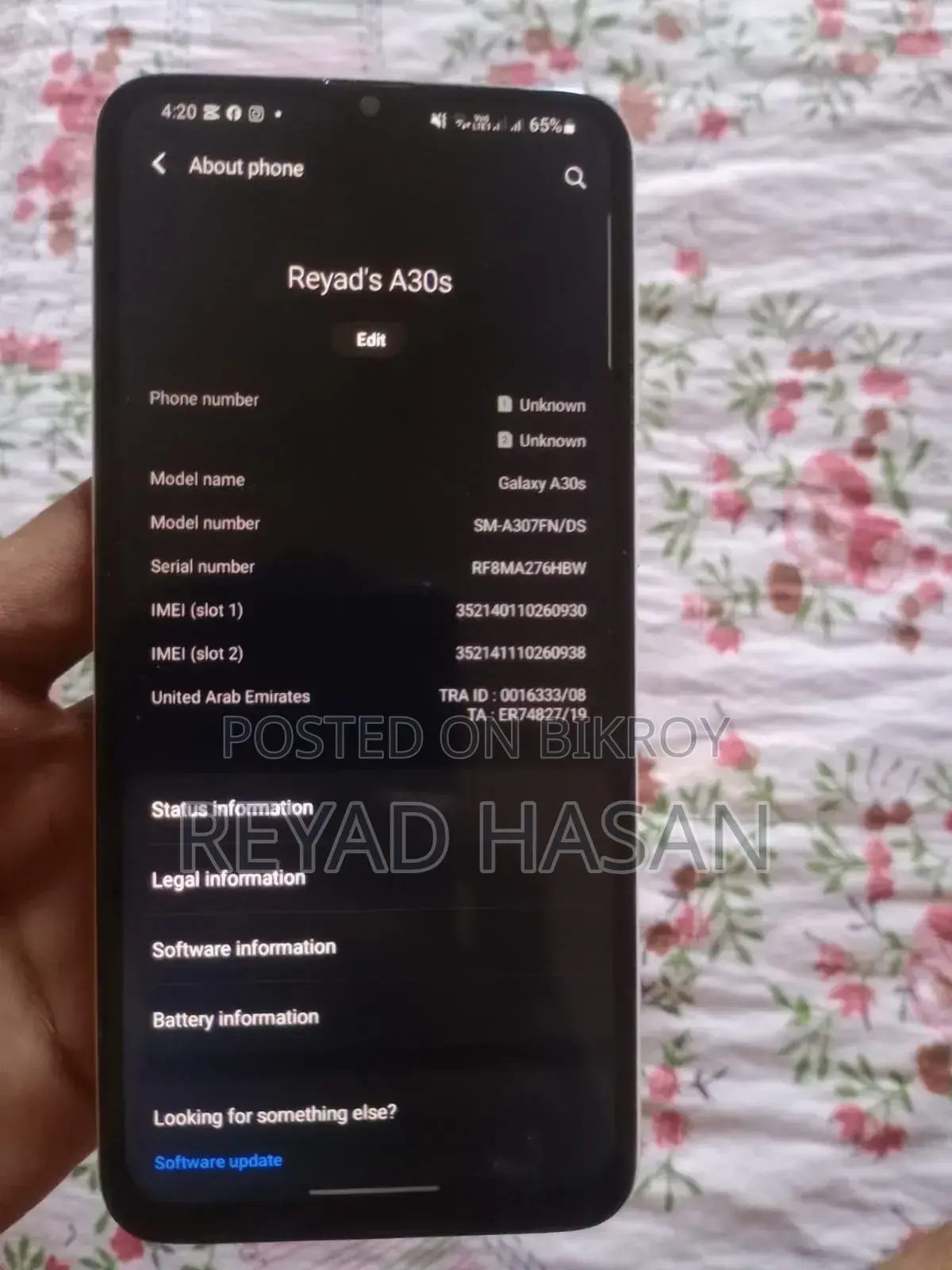 Samsung Galaxy A03s 64 GB White