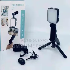 Ay-49 Remote Control Video Kits Microphone Led Fill Light Mini Tripod