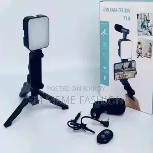 Ay-49 Remote Control Video Kits Microphone Led Fill Light Mini Tripod