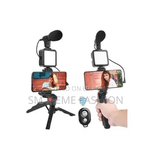 Ay-49 Remote Control Video Kits Microphone Led Fill Light Mini Tripod