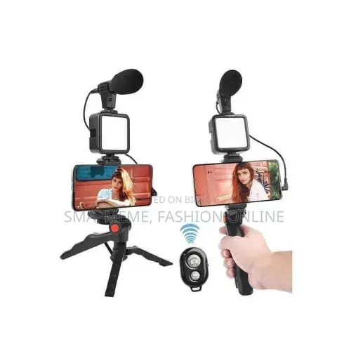 Ay-49 Remote Control Video Kits Microphone Led Fill Light Mini Tripod