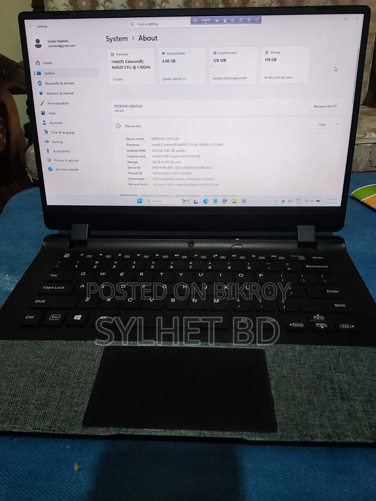 Laptop Avita Essential 14 4GB Intel Celeron SSD 128GB