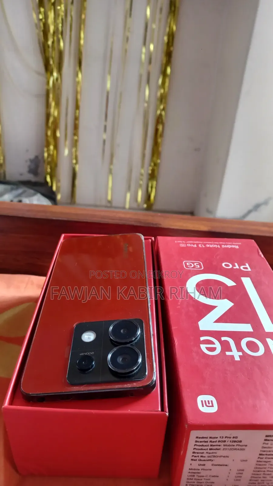 শাওমি ১৩ প্রো ১২৮ জিবি রেড