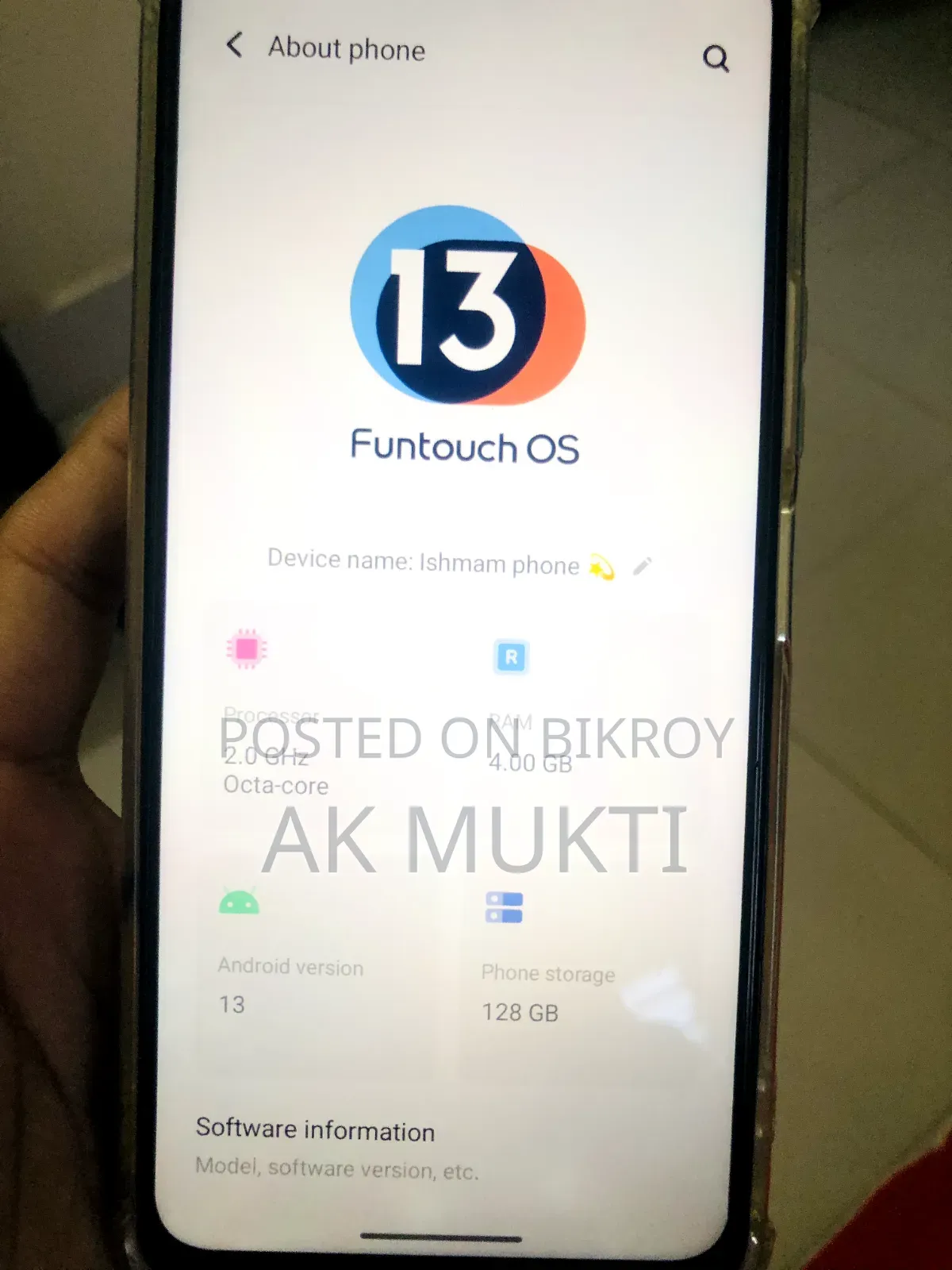 Vivo Y21 128 GB Blue