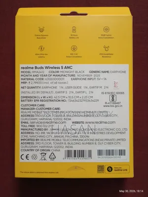 Realme Buds Wireless 5 Anc