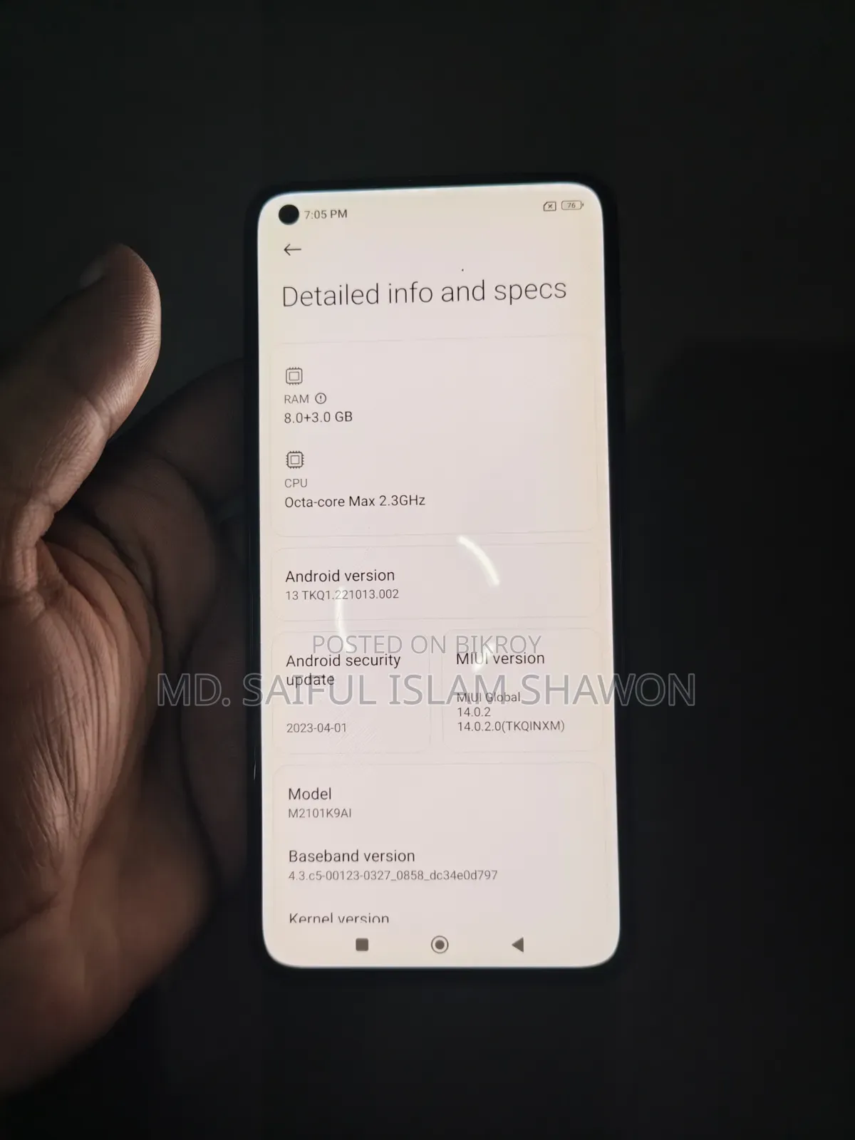 Xiaomi Mi 11 Lite 128 GB Gray