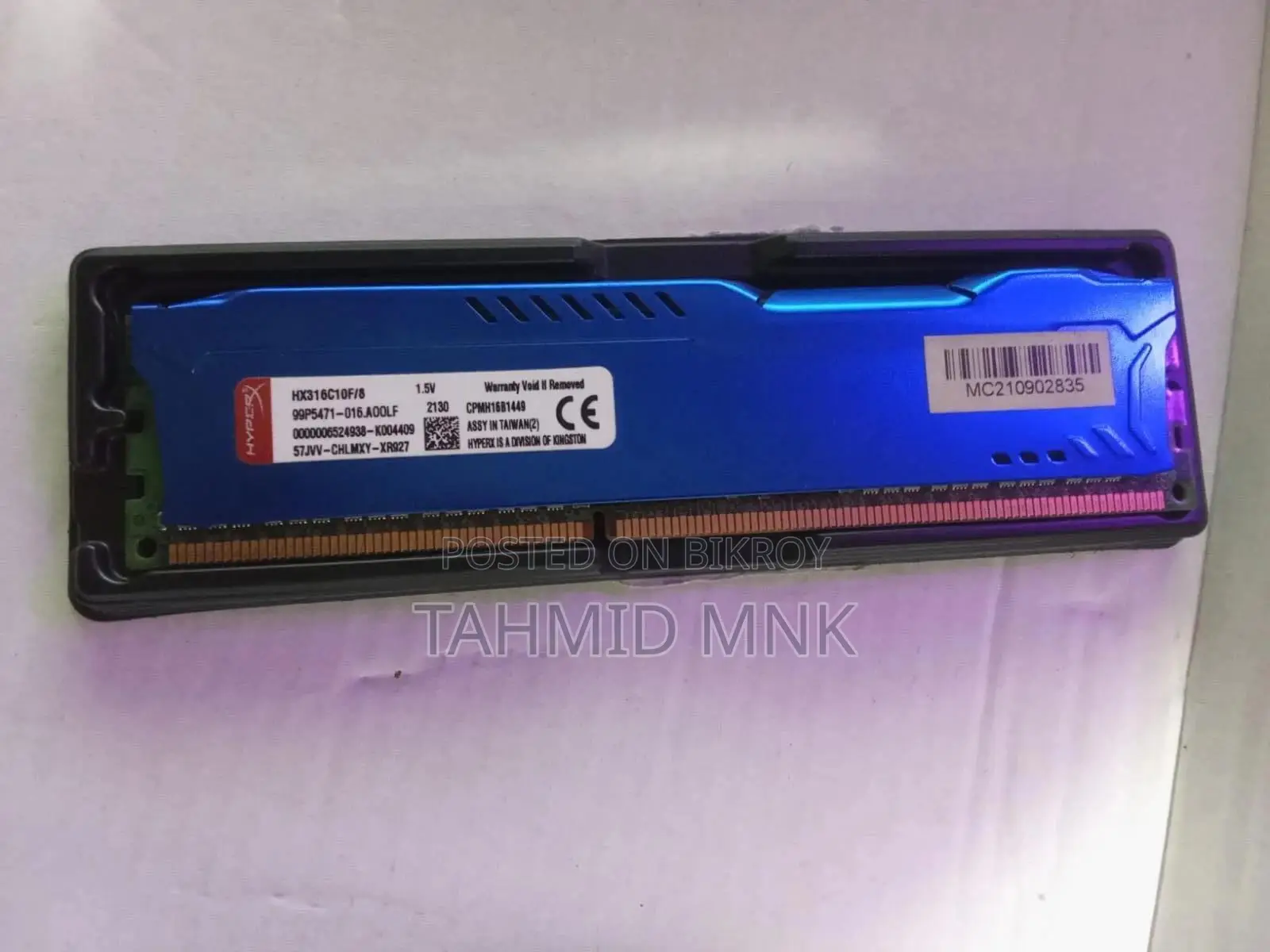 Hyperx Fury Ddr3 8gb 1600mhz Kingston Ram
