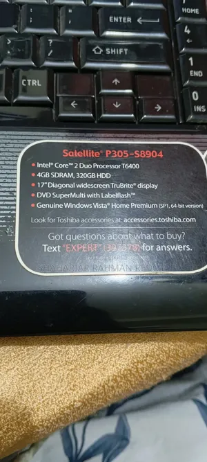 Laptop Toshiba 4GB Intel Core 2 Duo HDD+SSD 320GB