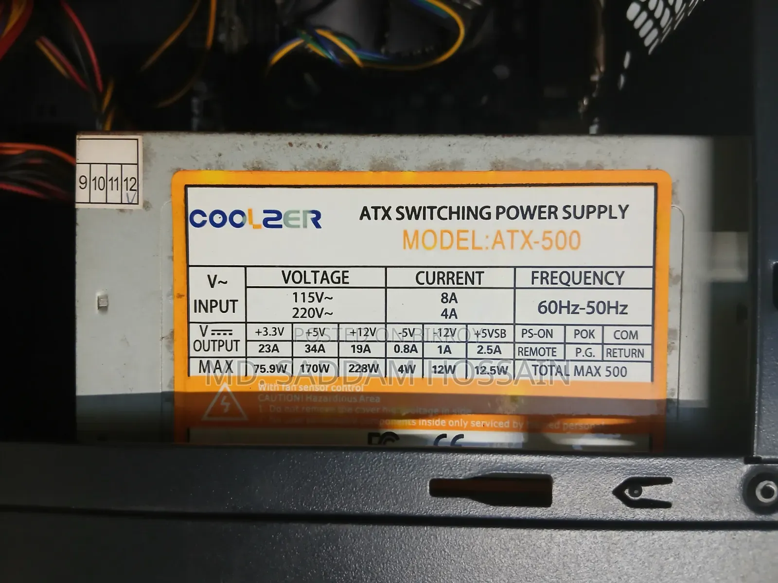 Coolzer Atx-500 Power Supply – Stable Power Backup