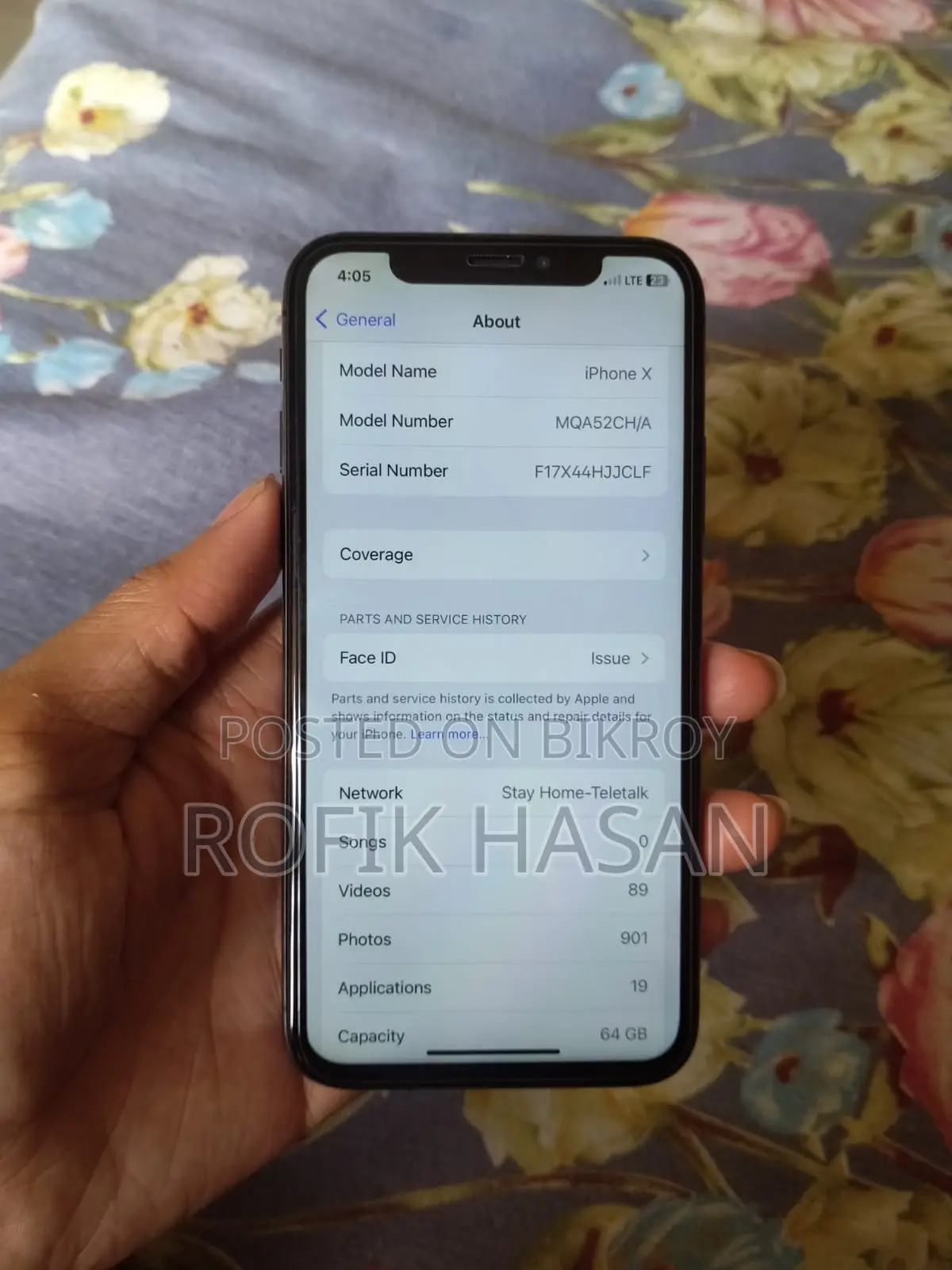 Apple iPhone X 64 GB Black