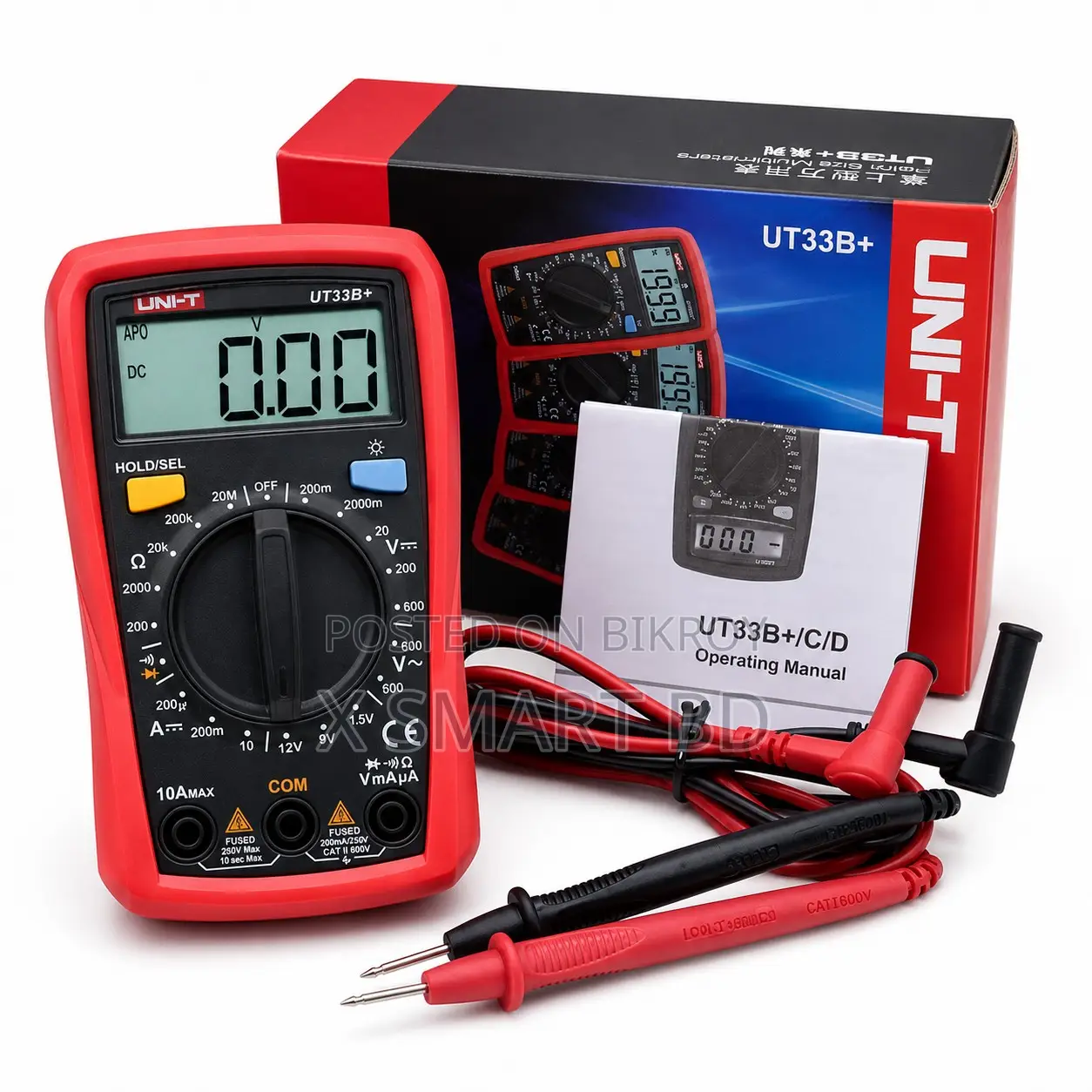 Uni-T Ut33b+ Digital Multimeter (Palm Size)