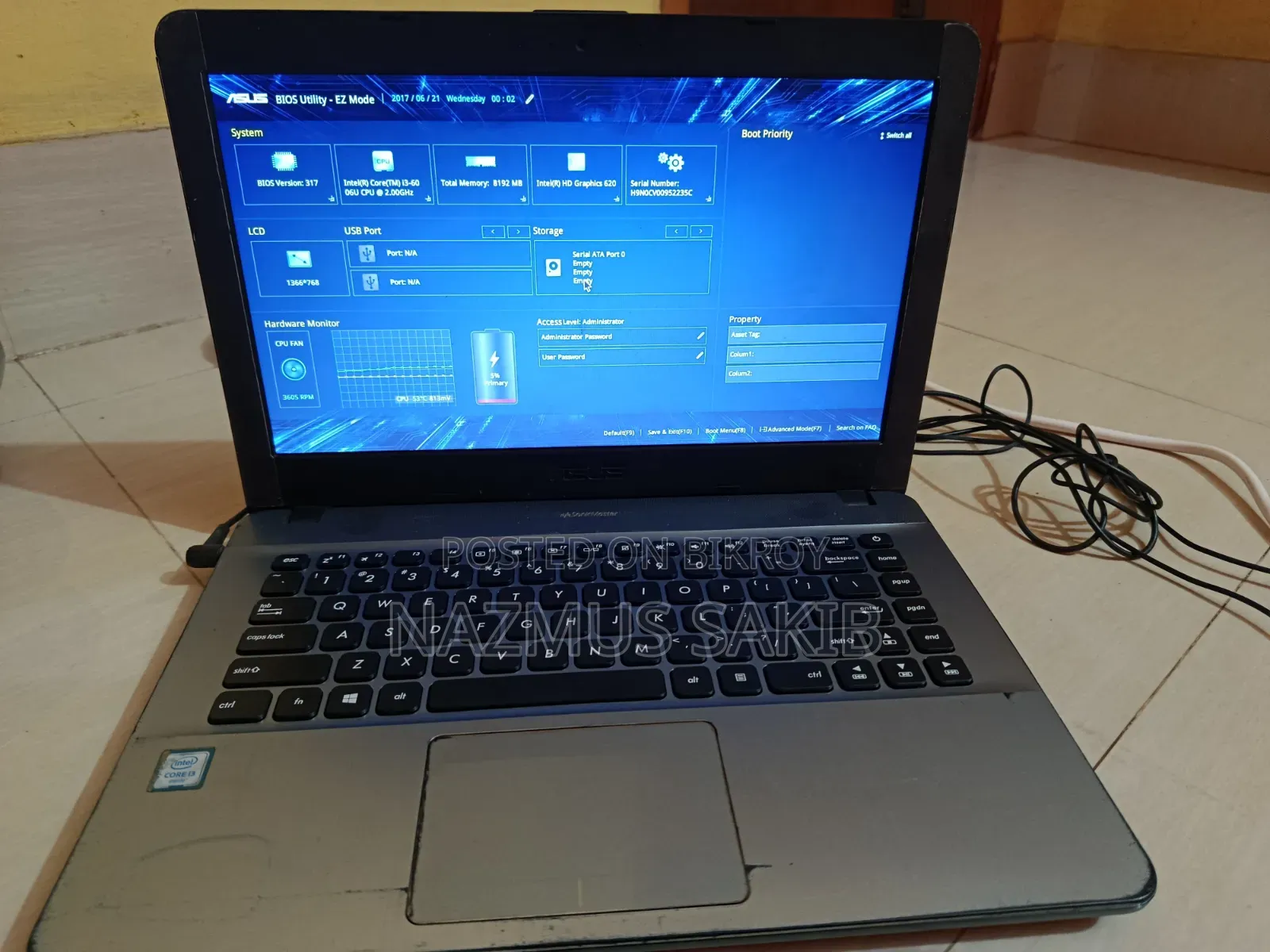 Laptop Asus X401U 8GB Intel Core I3 SSD 256GB