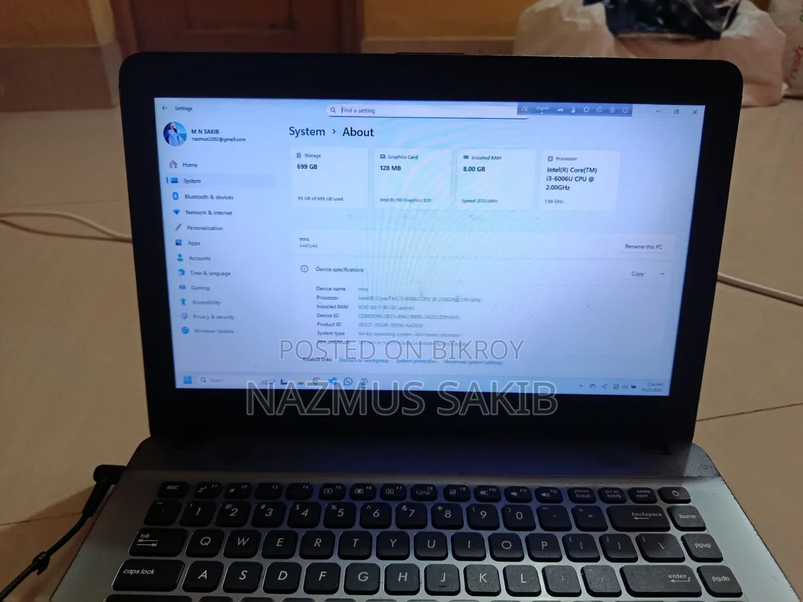 Laptop Asus X401U 8GB Intel Core I3 SSD 256GB