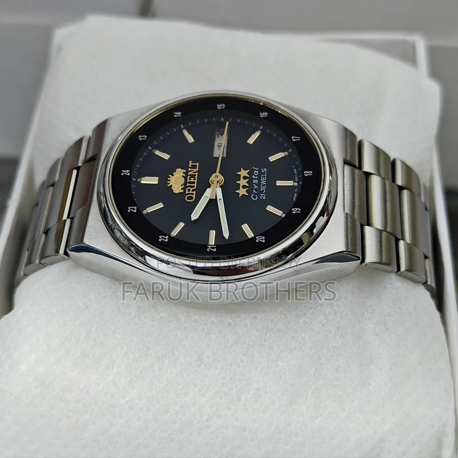 Vintage Orient Crystal 3-Star 21 Jewels Automatic Men's Watch (Japan)