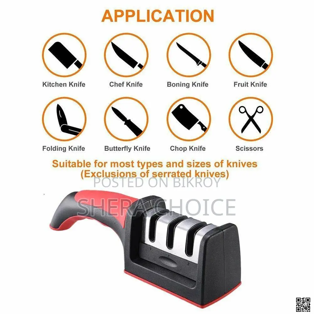 Knife Sharpener Stainless Steel Kitchen Tool Sharpener