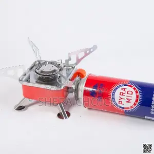 Mini Gas Stove and Gas Cylinder Combo, Portable Camping Gas