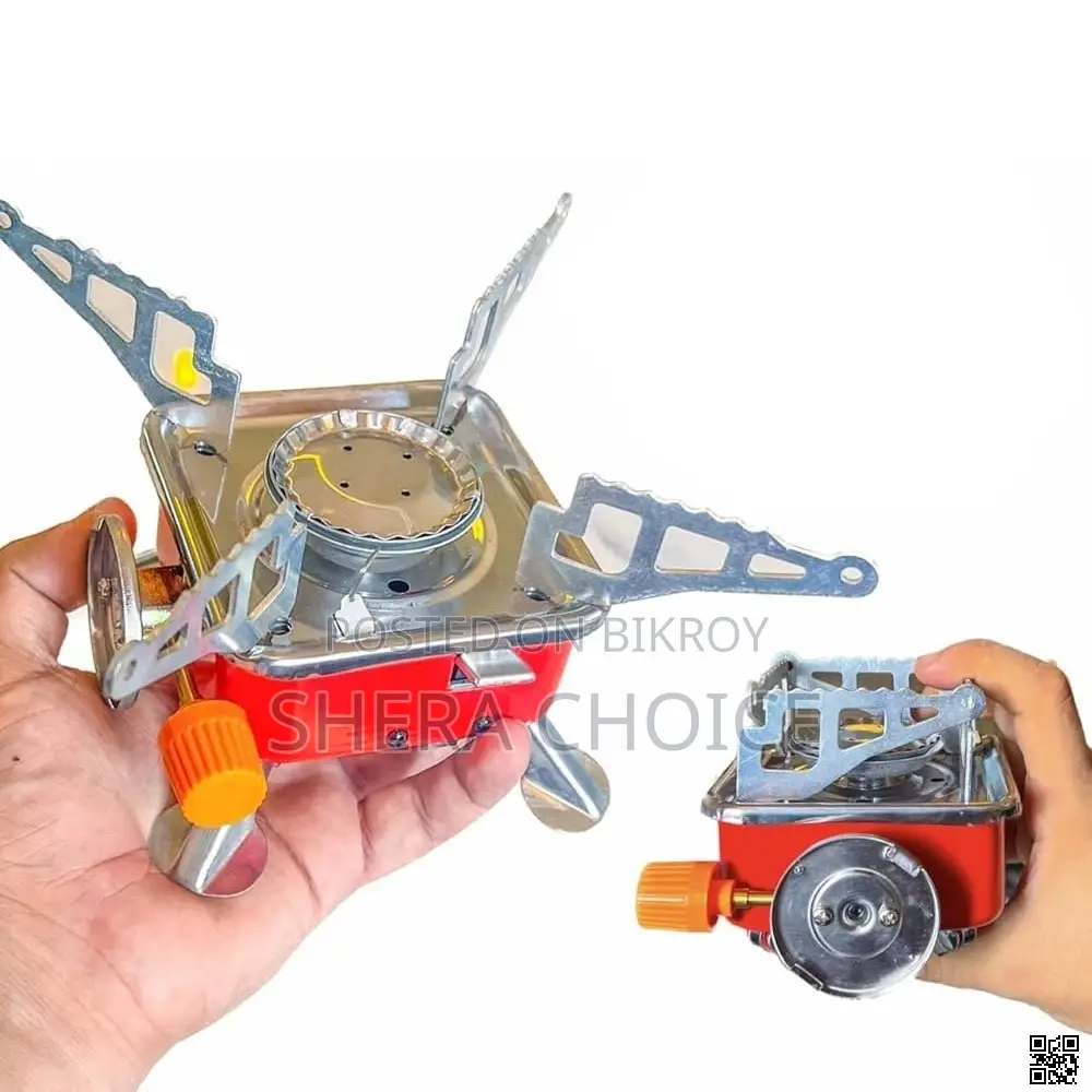 Mini Gas Stove and Gas Cylinder Combo, Portable Camping Gas