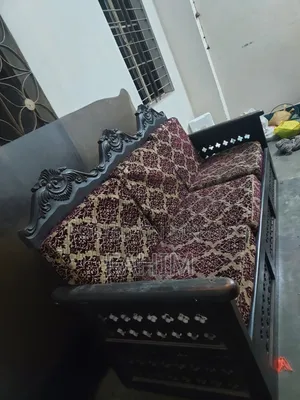 Old Teak Wood 3-Seater Sofa