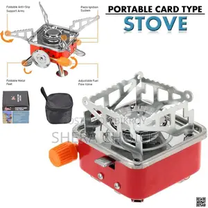 Portable Card Type Camping Butane Gas Stove Burner