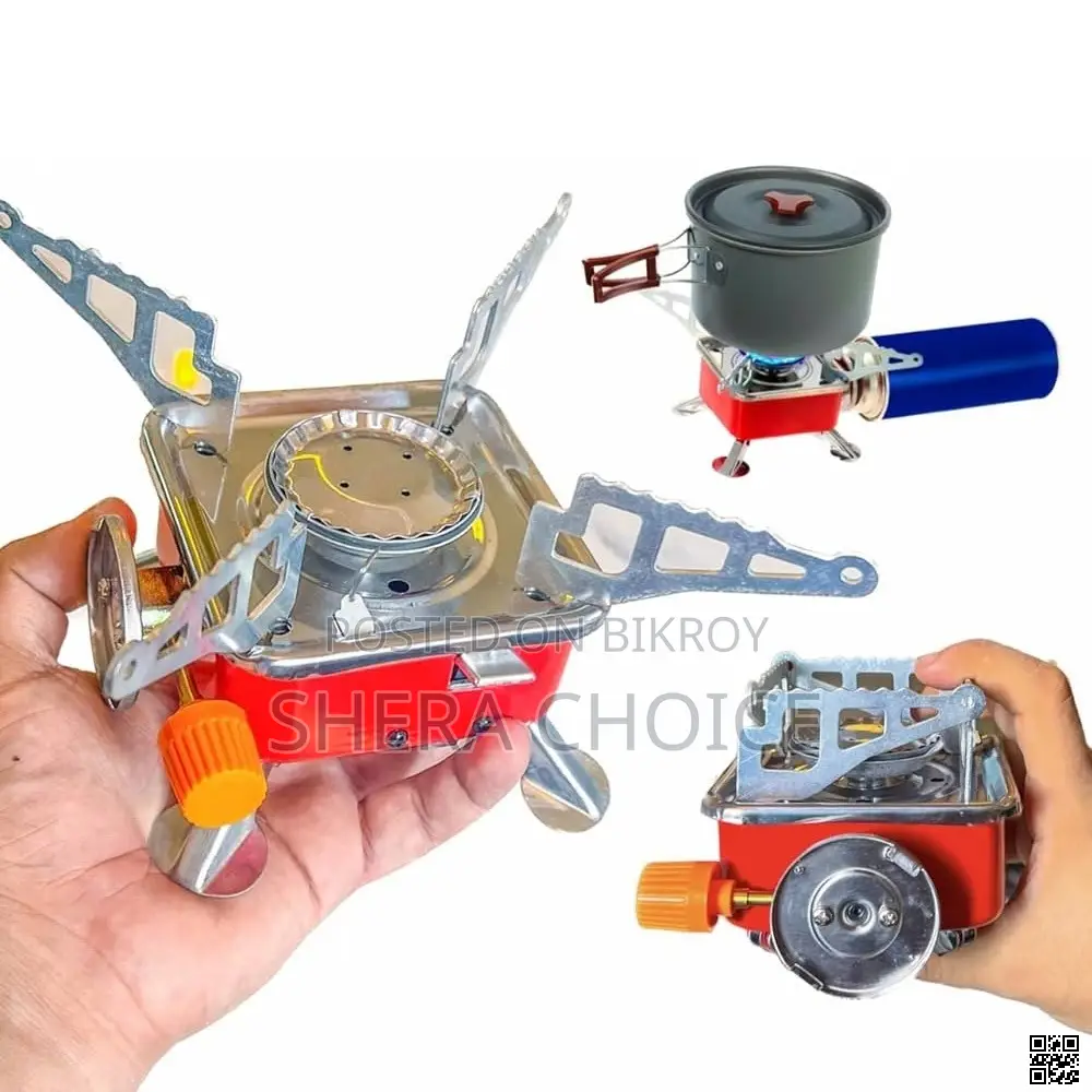 Portable Card Type Camping Butane Gas Stove Burner