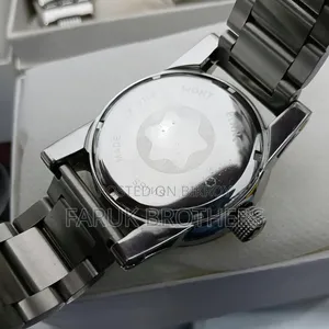 Montblanc Classic Quartz Watch – Stainless Steel, White Dial,