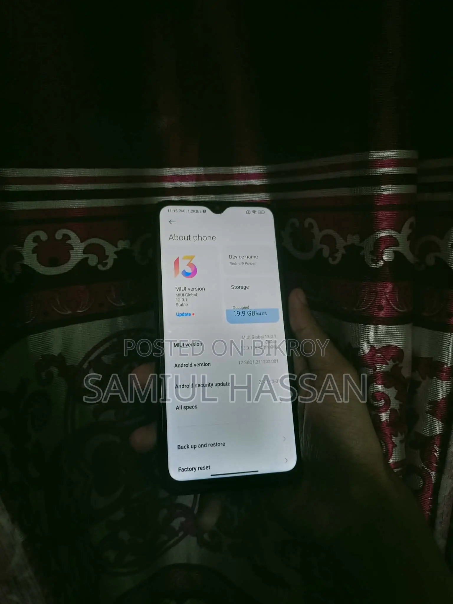 Xiaomi Redmi 9 Power 128 GB Black