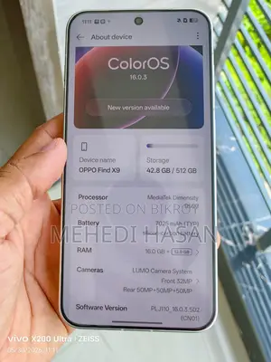 New Oppo Find X9 5G 512 GB White