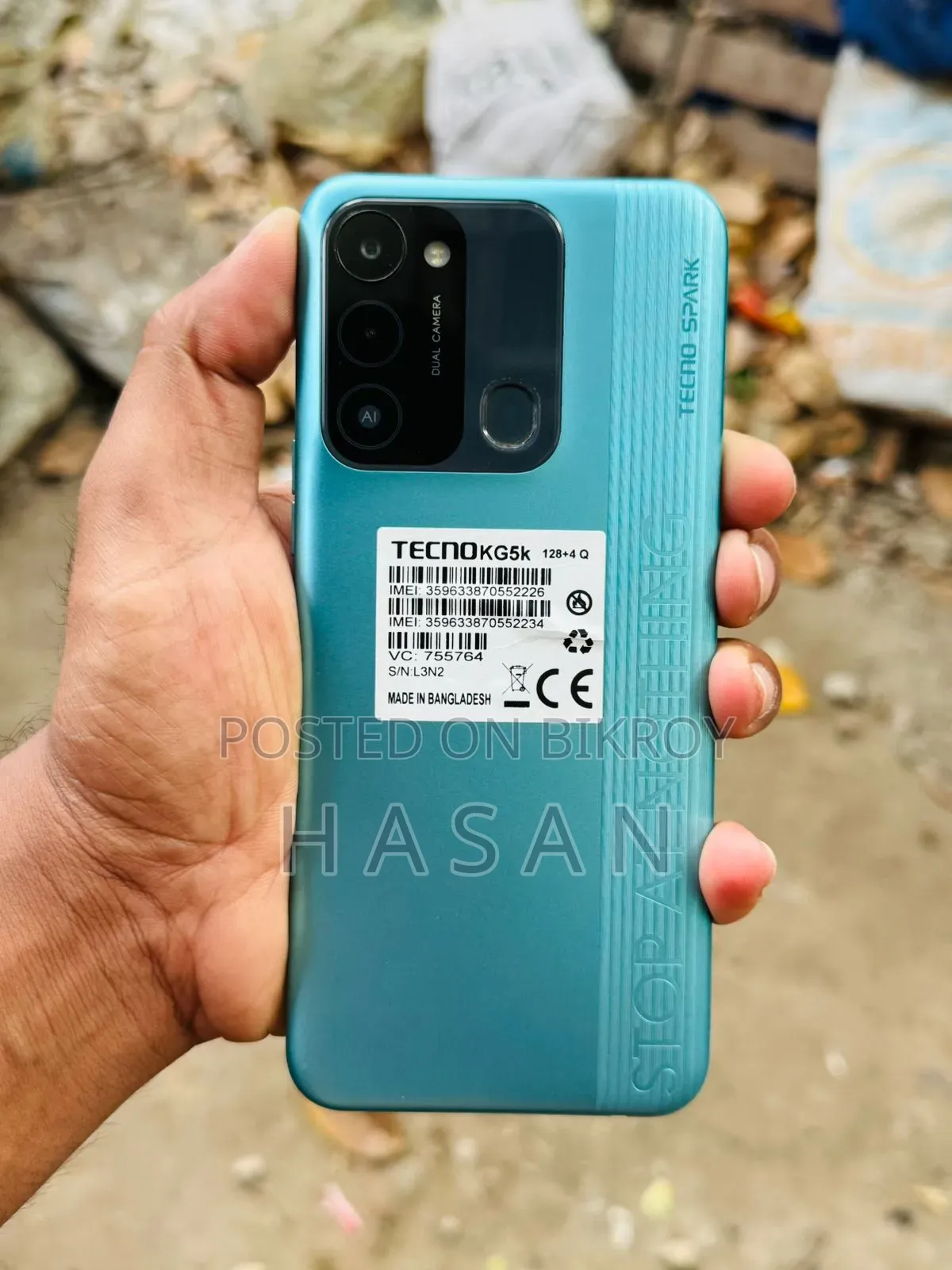Tecno Spark 8C 64 GB Gray