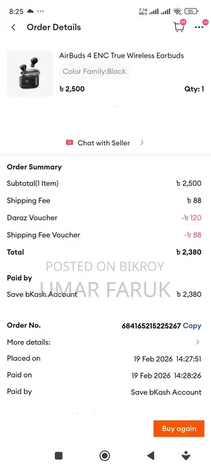 Like New Oraimo Airbuds 4 (Full Box Original Accessories)