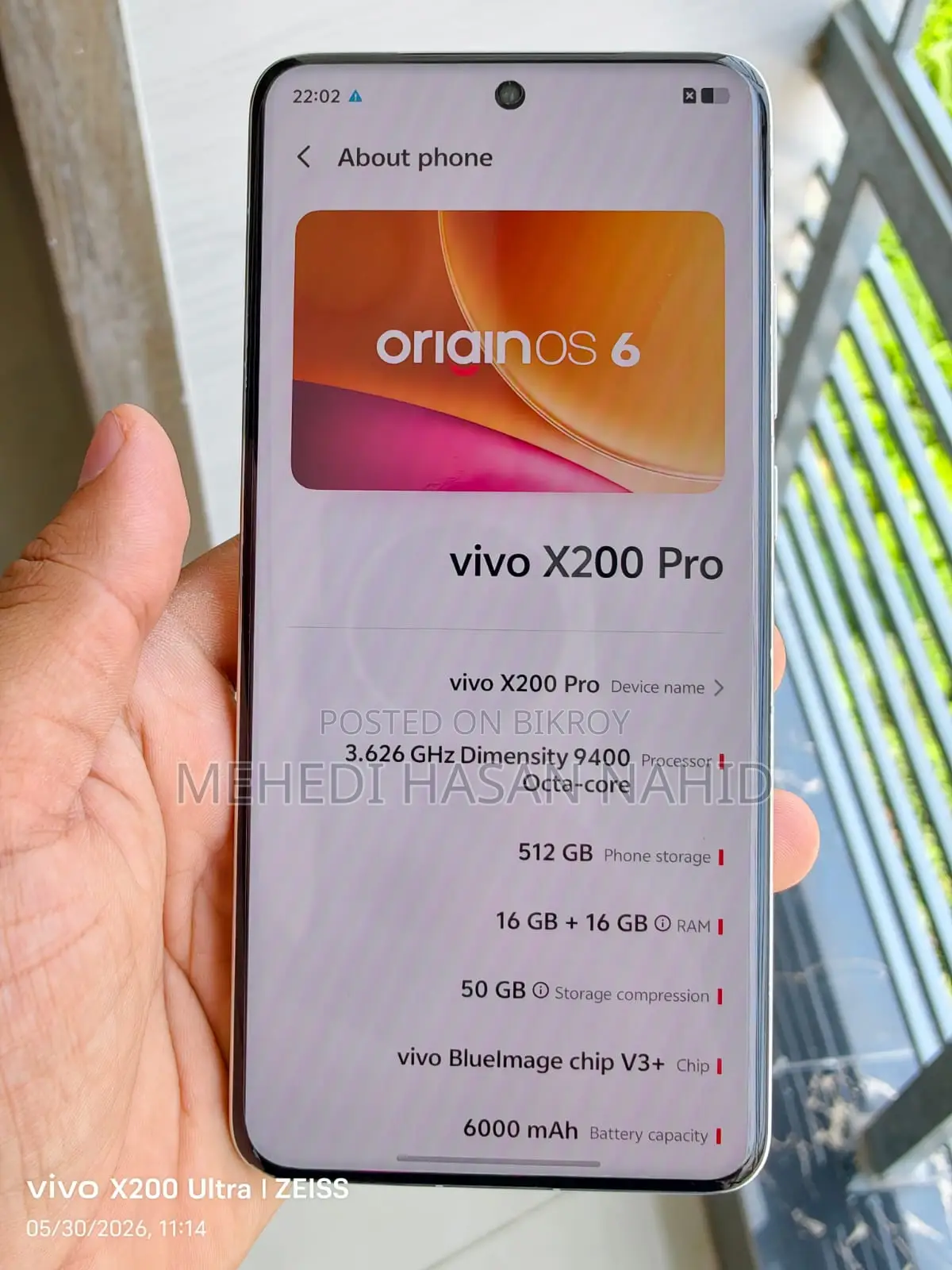 New Vivo X200 Pro 512 GB White