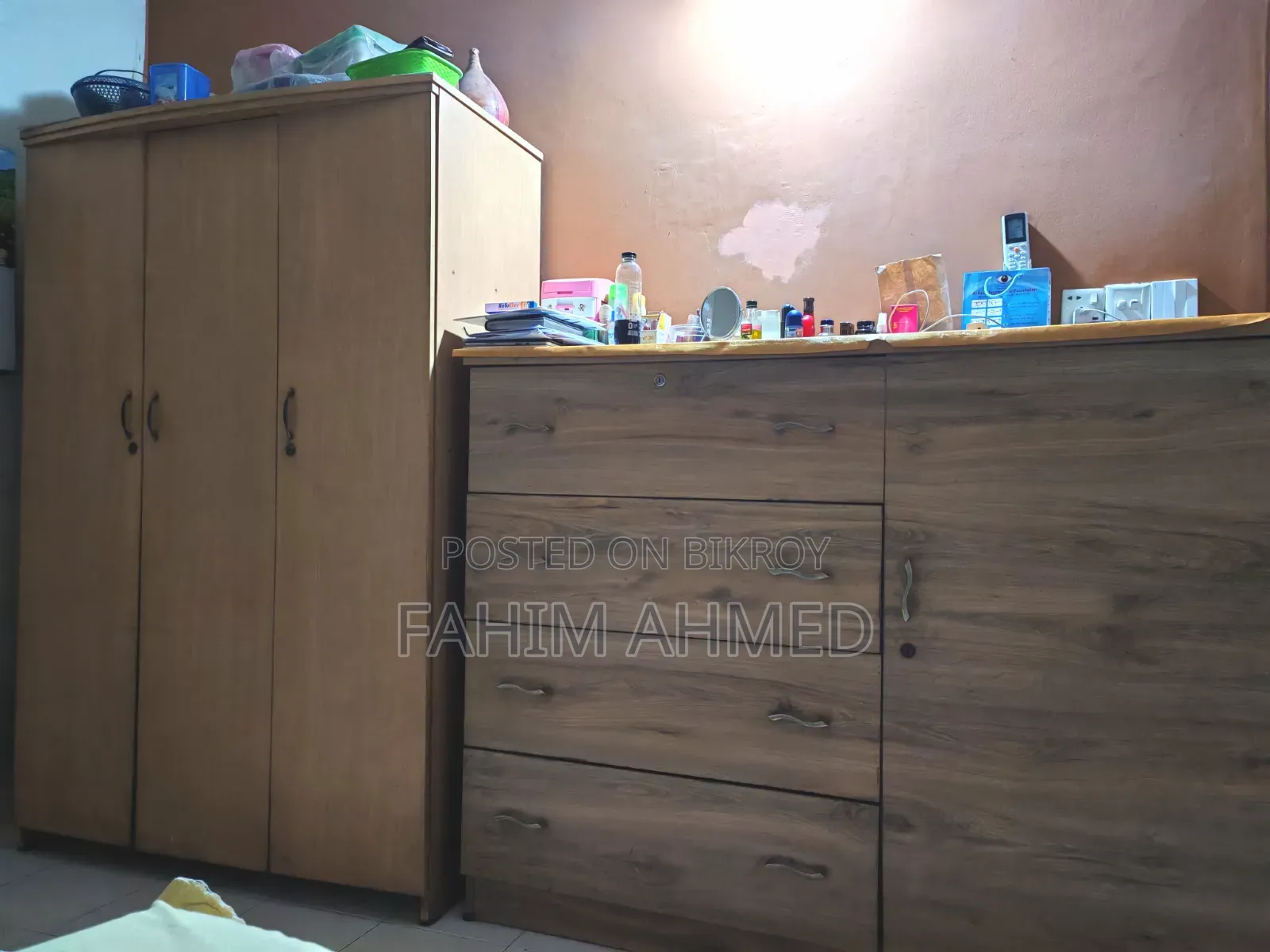 3 Part Almirah Wardrobe