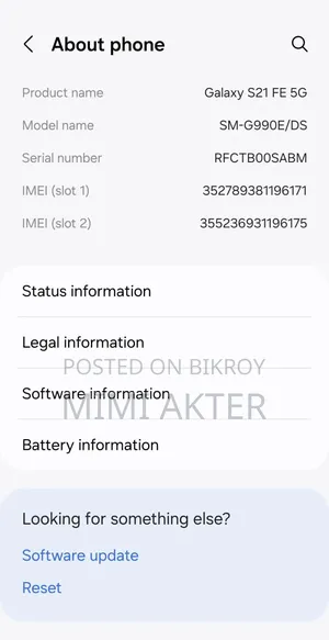 Samsung Galaxy S21 FE 5G 256 GB Black