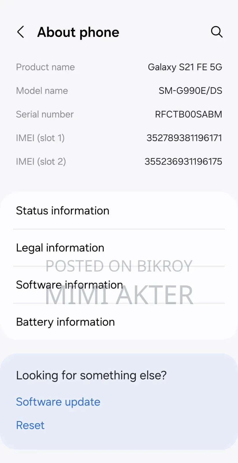 Samsung Galaxy S21 FE 5G 256 GB Black