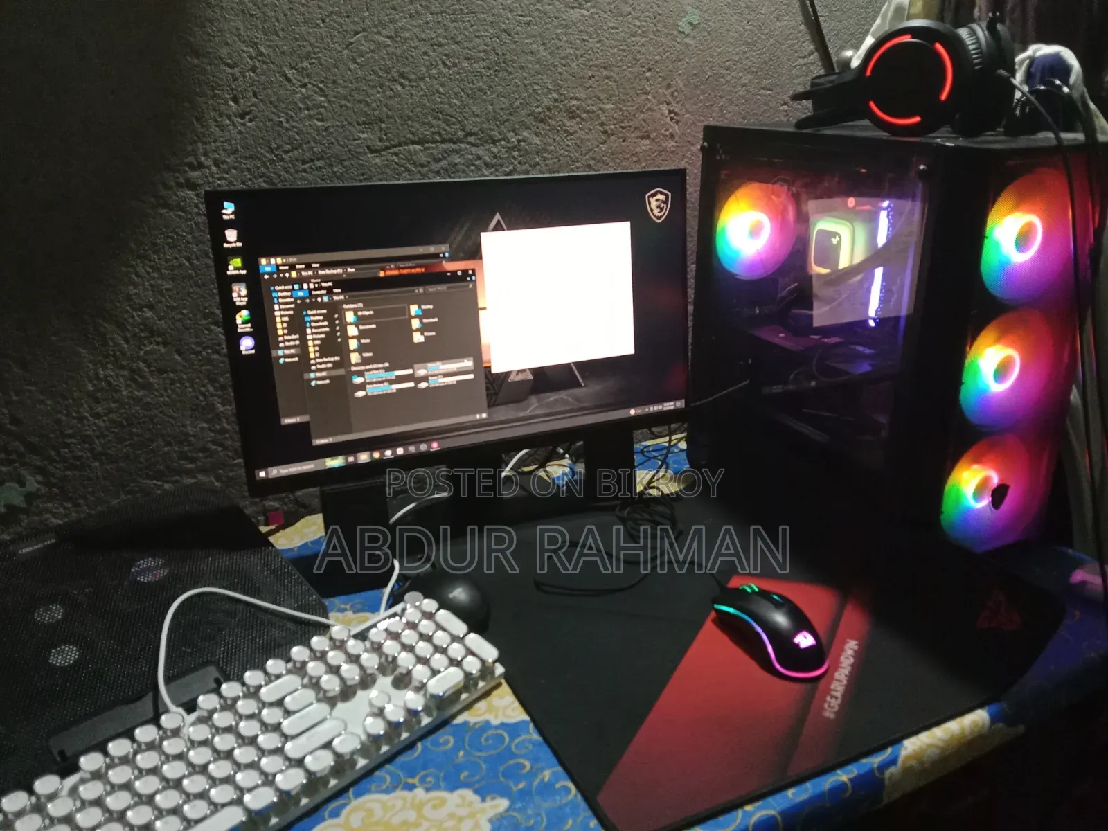 Desktop Computer MSI model 16GB AMD Ryzen 7 SSD 256GB