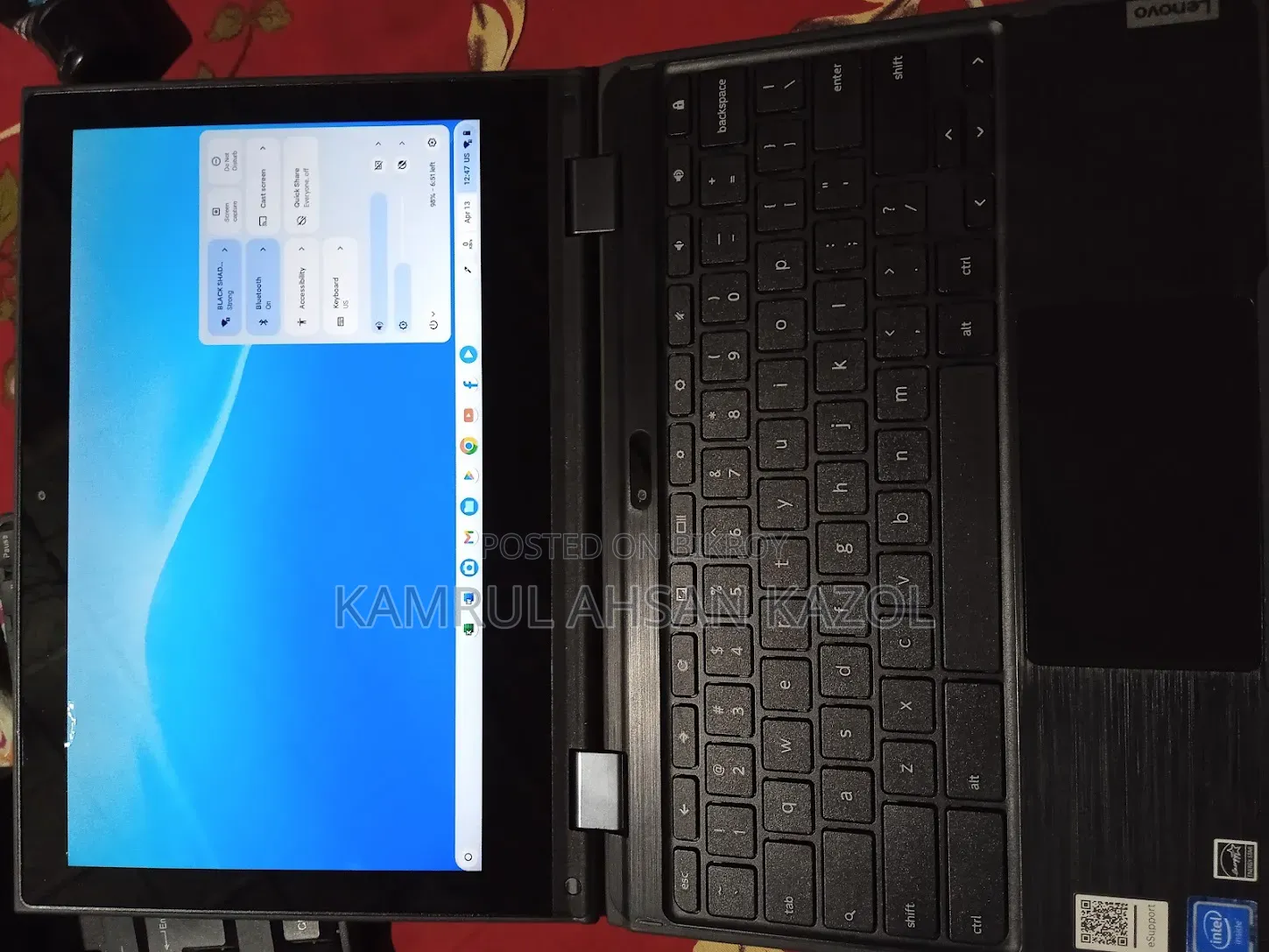 Laptop Lenovo 500e 8GB Intel Celeron SSHD (Hybrid) 60GB