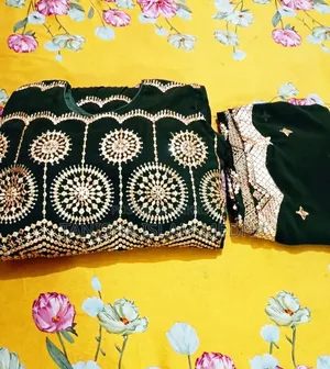 Premium Quality Dark Green Party Gown (Anarkali Dress)
