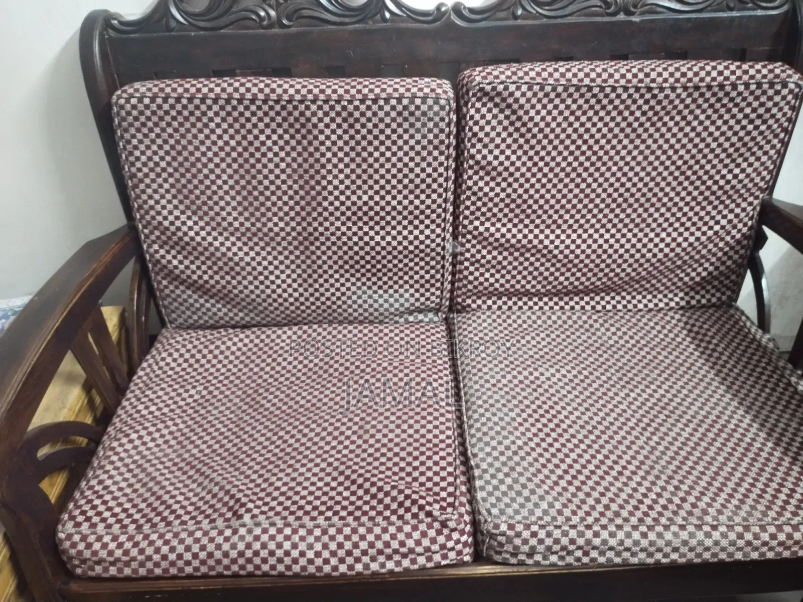 Sofa foam with cover for sale.