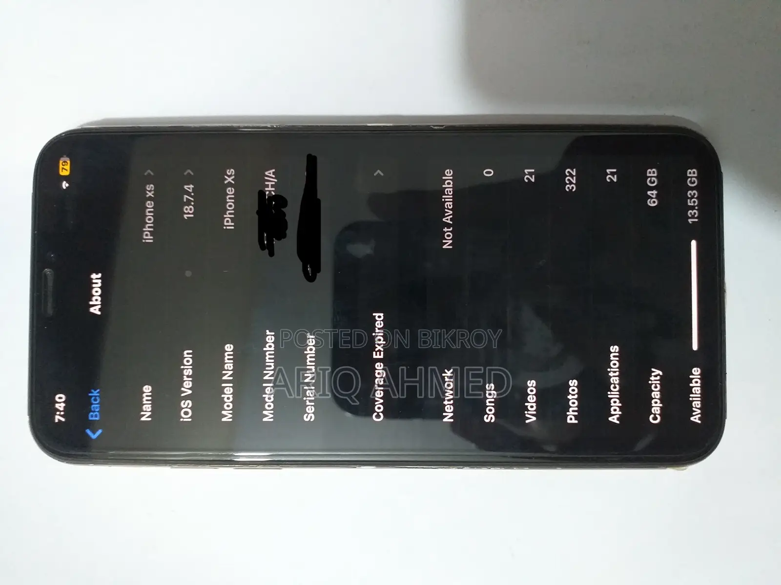 অ্যাপল আইফোন এক্সএস ৬৪ জিবি রোজ গোল্ড